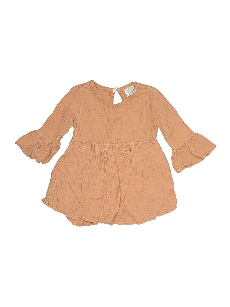 Pre-owned Unbranded Kids' Dress In Tan