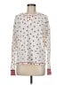 P.J. Salvage Floral White Ivory Pullover Sweater Size M - photo 1