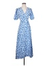 POPSUGAR 100% Polyester Blue Casual Dress Size S - photo 1