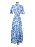 POPSUGAR 100% Polyester Blue Casual Dress Size S - photo 2