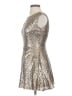 TOBI 100% Polyamide Metallic Silver Cocktail Dress Size S - photo 5