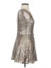 TOBI 100% Polyamide Metallic Silver Cocktail Dress Size S - photo 4