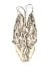 BCBGMAXAZRIA Animal Print Ivory Swimsuit Cover Up Size 10 - photo 1