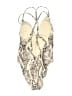 BCBGMAXAZRIA Animal Print Ivory Swimsuit Cover Up Size 10 - photo 2