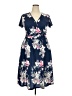 Ouges Floral Blue Casual Dress Size XXL - photo 1