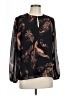 Whistles 100% Polyester Black Long Sleeve Blouse Size 10 - photo 1