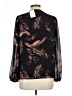 Whistles 100% Polyester Black Long Sleeve Blouse Size 10 - photo 2
