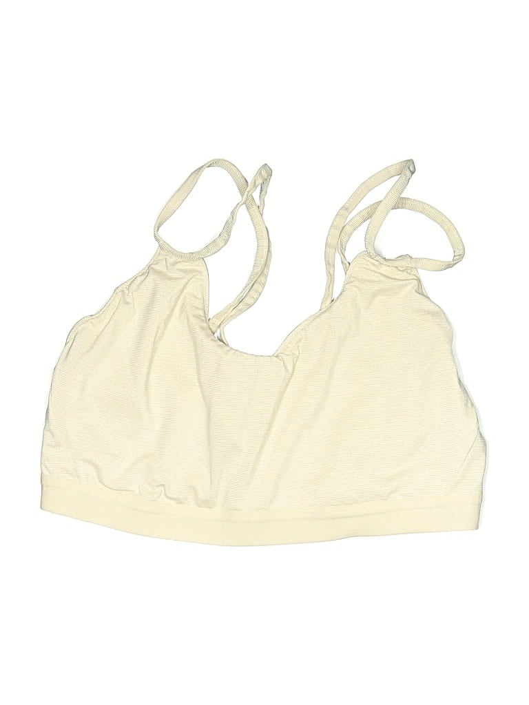 Pre-owned Nike Swimsuit Top Ivory Swimwear