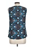 Tory Burch 100% Silk Blue Sleeveless Silk Top Size 12 - photo 2