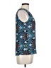 Tory Burch 100% Silk Blue Sleeveless Silk Top Size 12 - photo 4
