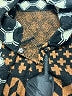 Unbranded 100% Polyester Houndstooth Brown Pullover Sweater Size L (estimated) - photo 4