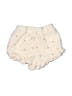 Assorted Brands 100% Organic Cotton Hearts Ivory Shorts Size 6-9 mo - photo 1