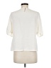 Elodie 100% Polyester Ivory Short Sleeve Blouse Size M - photo 2