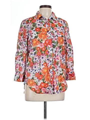 HD in Paris 3/4 Sleeve Button-Down Shirt (view 1)