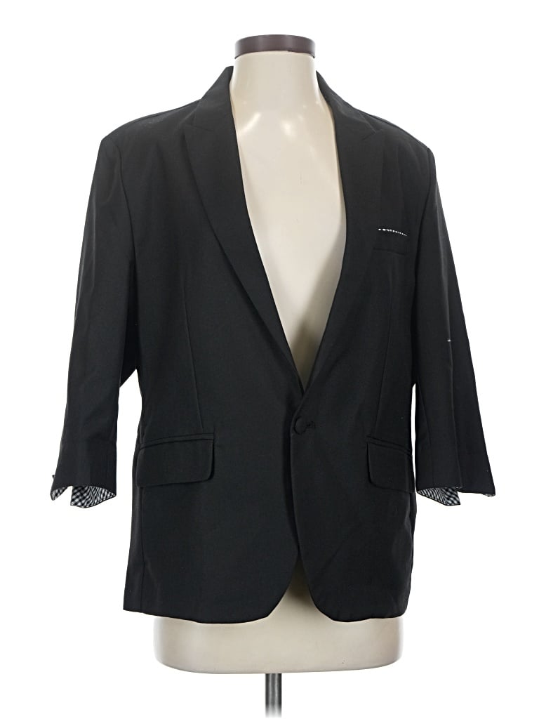 Pre-owned Assorted Brands Blazer Jacket In Black