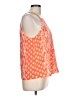 Lilly Pulitzer 100% Polyester Orange Sleeveless Blouse Size 12 - photo 4