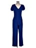Jessica Howard Solid Blue Jumpsuit Size 6 - photo 2