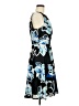 Elle Print Blue Cocktail Dress Size 6 - photo 4