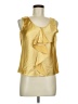 Anne Klein Gold Sleeveless Blouse Size 6 (petite) - photo 1