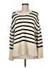 Gap 100% Cotton Stripes Ivory Pullover Sweater Size M - photo 1