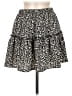 Audrey 3+1 Animal Print Black Casual Skirt Size M (estimated) - photo 1