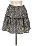 Audrey 3+1 Animal Print Black Casual Skirt Size M (estimated) - photo 2