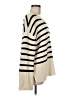 Gap 100% Cotton Stripes Ivory Pullover Sweater Size M - photo 4