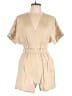 Venti6 100% Lyocell Solid Tan Romper Size S - photo 1