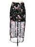 Express 100% Polyester Floral Black Casual Skirt Size S - photo 1