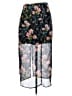 Express 100% Polyester Floral Black Casual Skirt Size S - photo 2