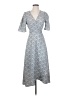 Bobeau 100% Polyester Paisley Gray Casual Dress Size S - photo 1