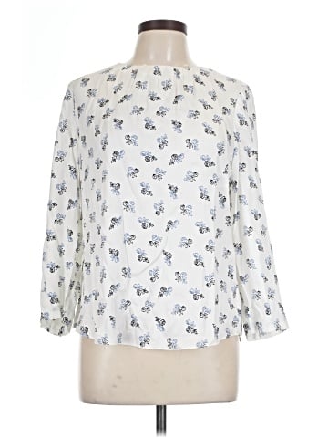 Rebecca Taylor 3/4 Sleeve Silk Top (view 1)