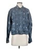 Free People 100% Cotton Stars Blue Denim Jacket Size S - photo 1
