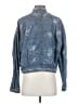 Free People 100% Cotton Stars Blue Denim Jacket Size S - photo 2