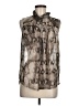 Chloe K 100% Polyester Animal Print Gray Sleeveless Blouse Size M - photo 1
