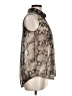 Chloe K 100% Polyester Animal Print Gray Sleeveless Blouse Size M - photo 4