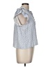 Fate Blue Short Sleeve Blouse Size M - photo 4
