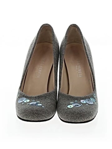 Bottega Veneta Vintage Cloth Sequin Accent Heels (view 2)