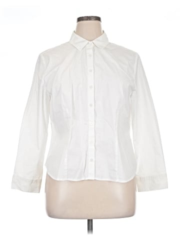 Old Navy 3/4 Sleeve Button-Down Shirt (view 1)
