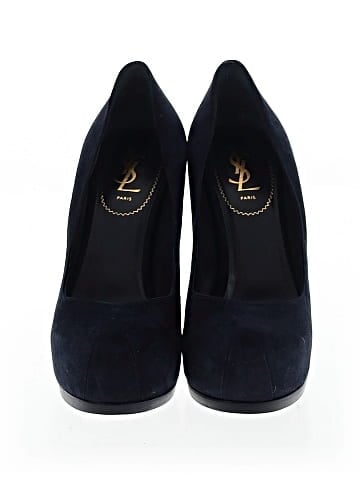 Yves Saint Laurent Suede Tribtoo Pumps (view 2)