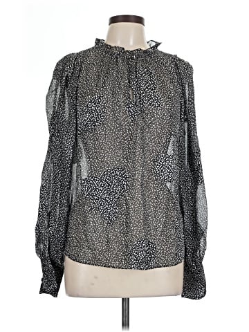 Rebecca Taylor Long Sleeve Silk Top (view 1)