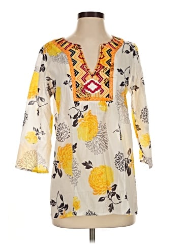 Magazine 3/4 Sleeve Blouse (view 1)