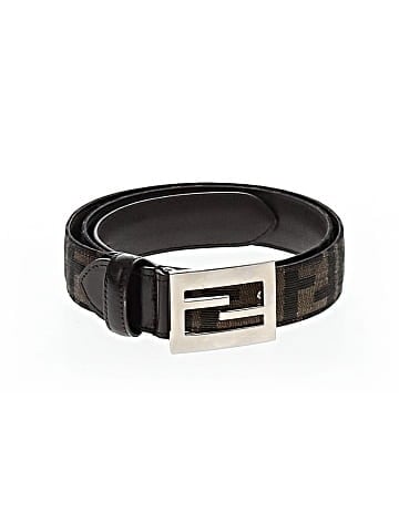 Fendi Vintage Leather/Canvas Zucca Print Belt (view 1)