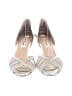 Nina Metallic Silver Heels Size 9 1/2 - photo 2