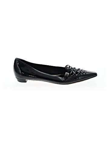 Prada Patent Leather Lace Up Buckle Flats (view 1)