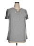Emery Rose Gray Short Sleeve Top Size XL - photo 1