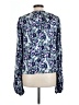 AMUR Blue Long Sleeve Blouse Size L - photo 2