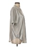 Chico's 100% Polyester Metallic Silver Short Sleeve Blouse Size Sm (0) - photo 4