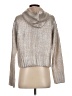 Rachel Zoe 100% Acrylic Metallic Silver Pullover Sweater Size S - photo 2