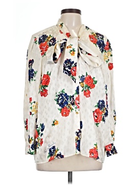 Tory Burch Long Sleeve Silk Top